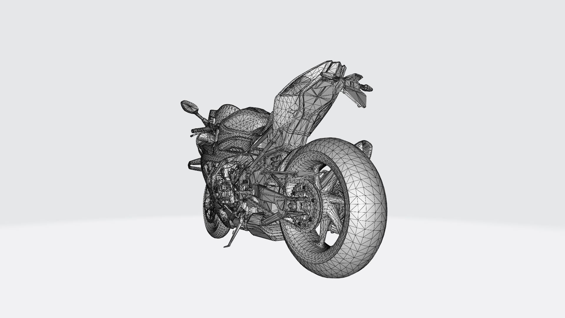 Motorcycle 1000 3D print model_3