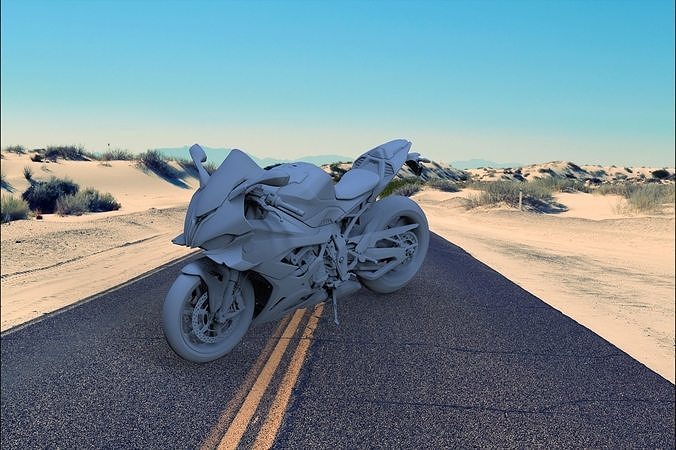 Motorcycle 1000 3D print model