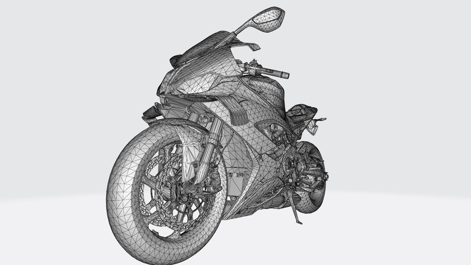 Motorcycle 1000 3D print model_1