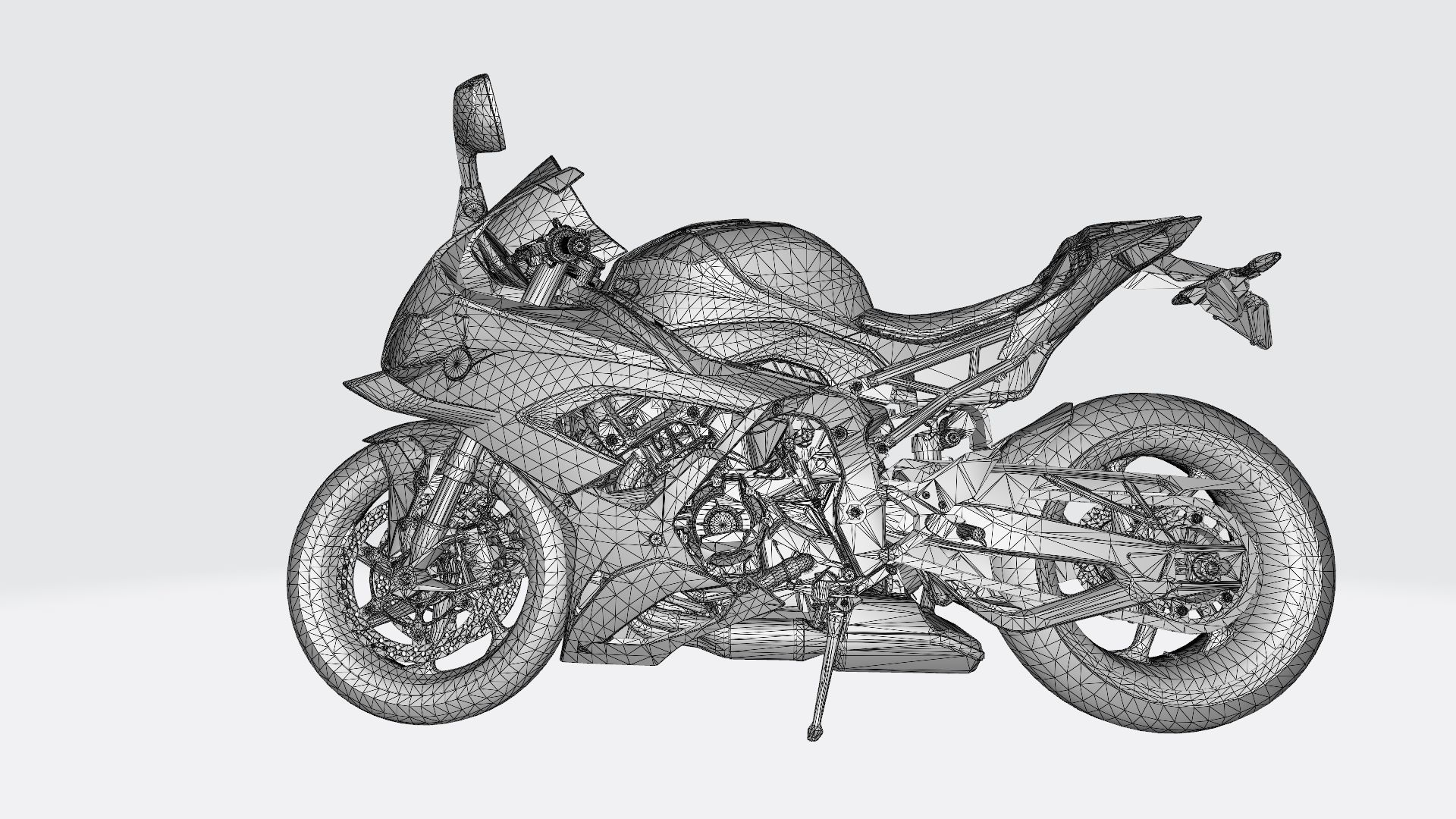 Motorcycle 1000 3D print model_2