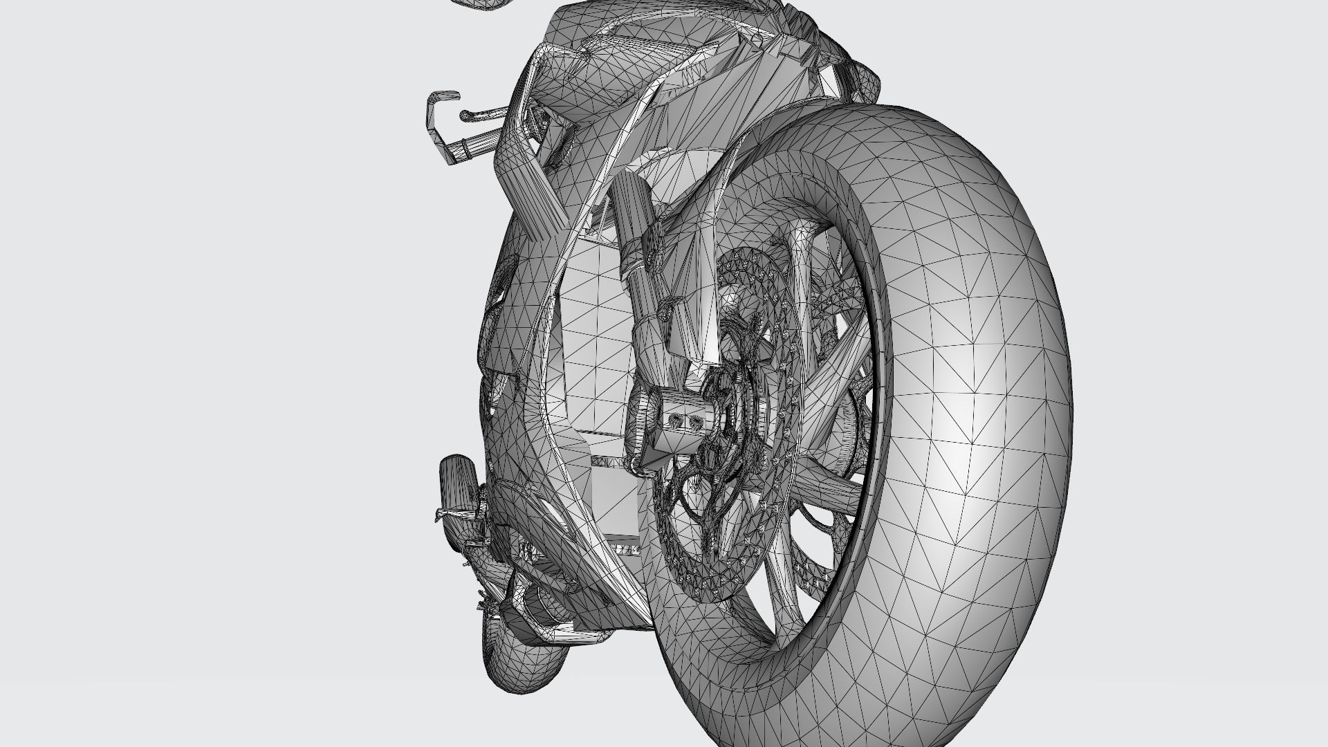 Motorcycle 1000 3D print model_6