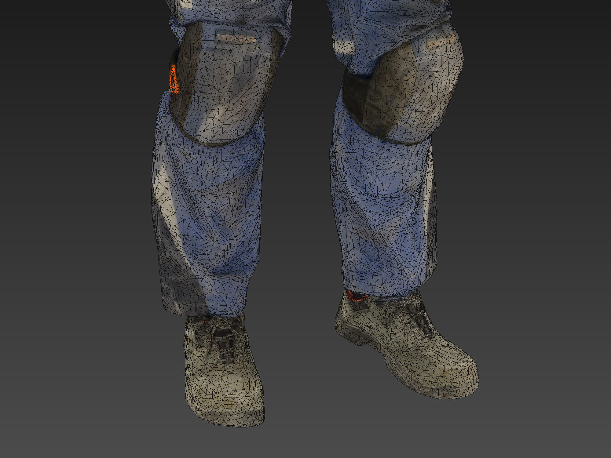 Photorealistic Construction Worker Character 3D model_10