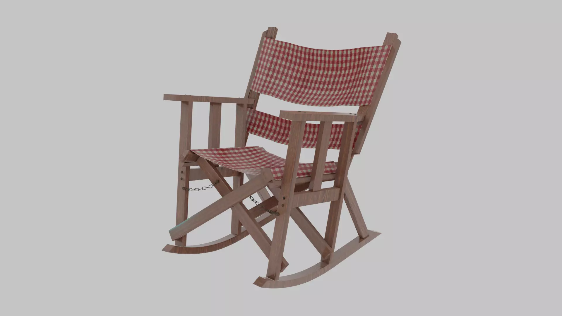 Rocking Chair Free low-poly 3D model_0