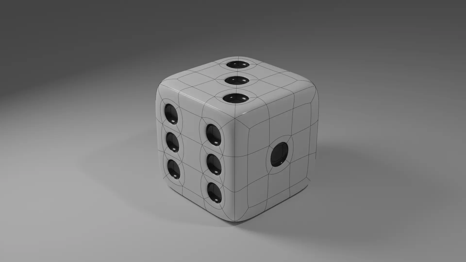 white dice Free 3D model