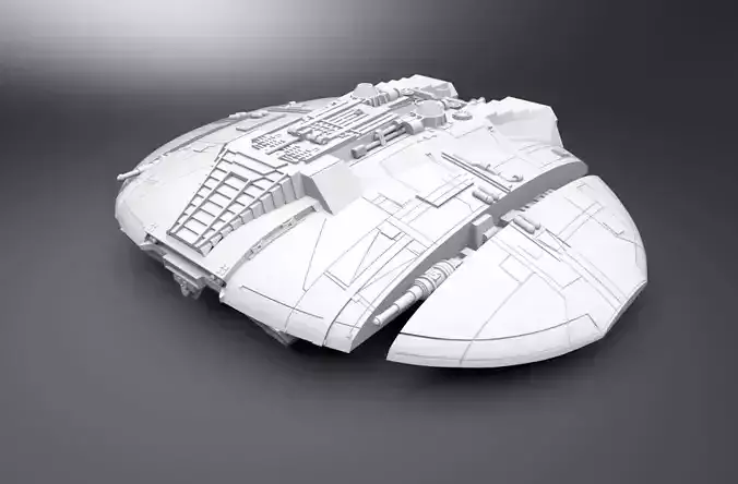 Cylon Raider 1978 Scale model   3D print model
