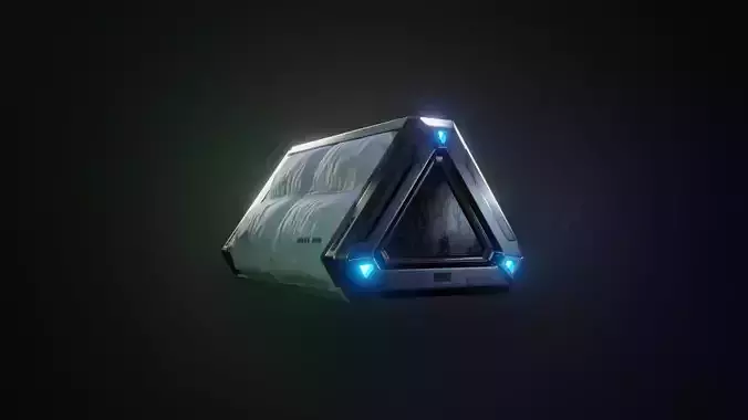 SciFi Prop Low-poly 3D model