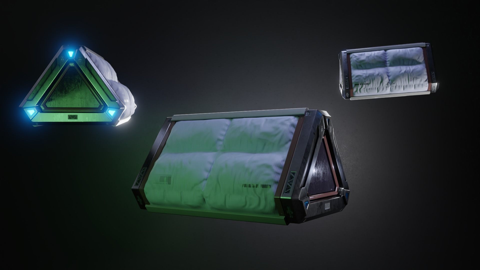 SciFi Prop Low-poly 3D model_2