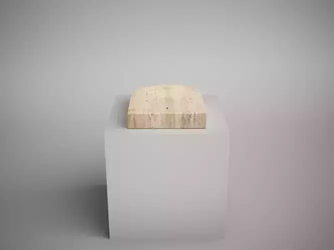 Travertine Thoronet Stone Dish by Henry Wilson