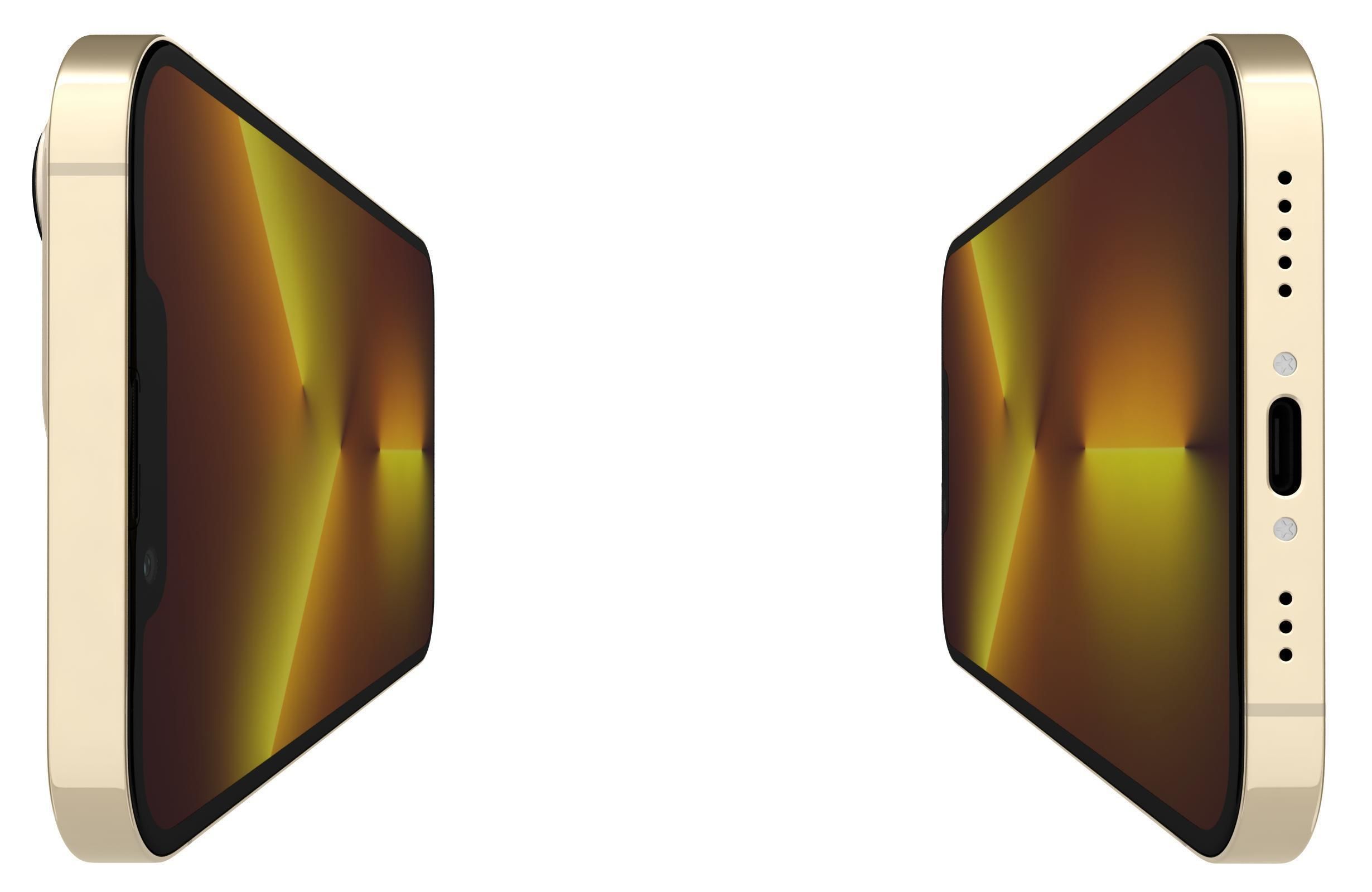 Apple iPhone 13 Pro Gold 3D model_9