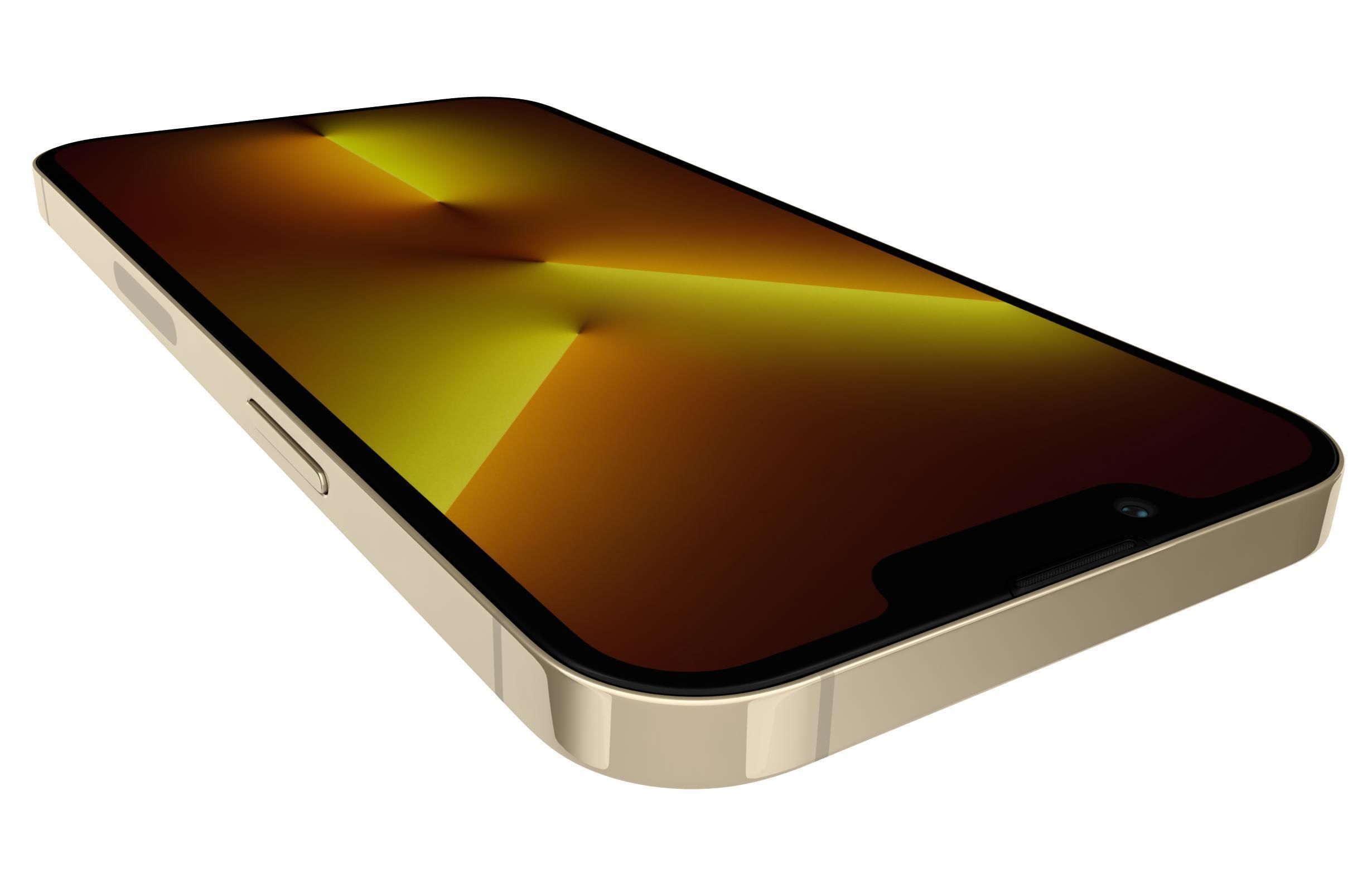 Apple iPhone 13 Pro Gold 3D model_13