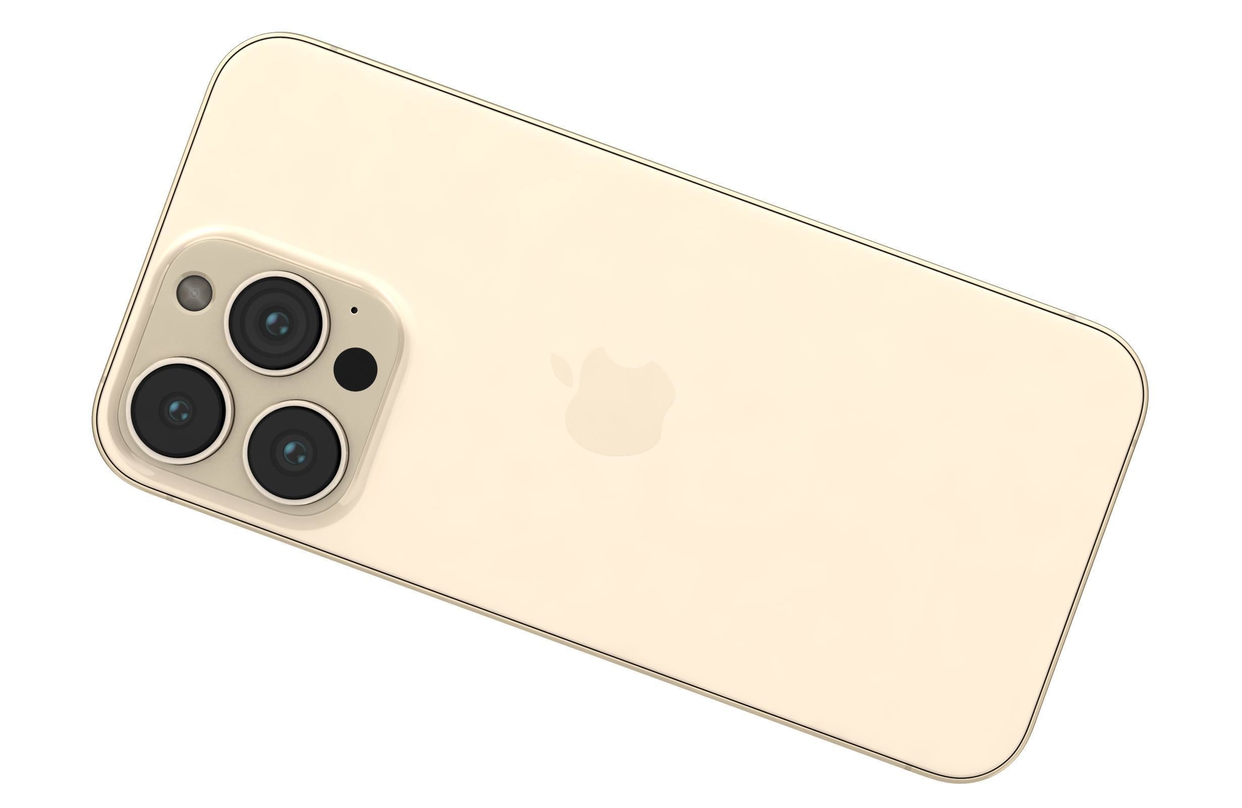 Apple iPhone 13 Pro Gold 3D model_11