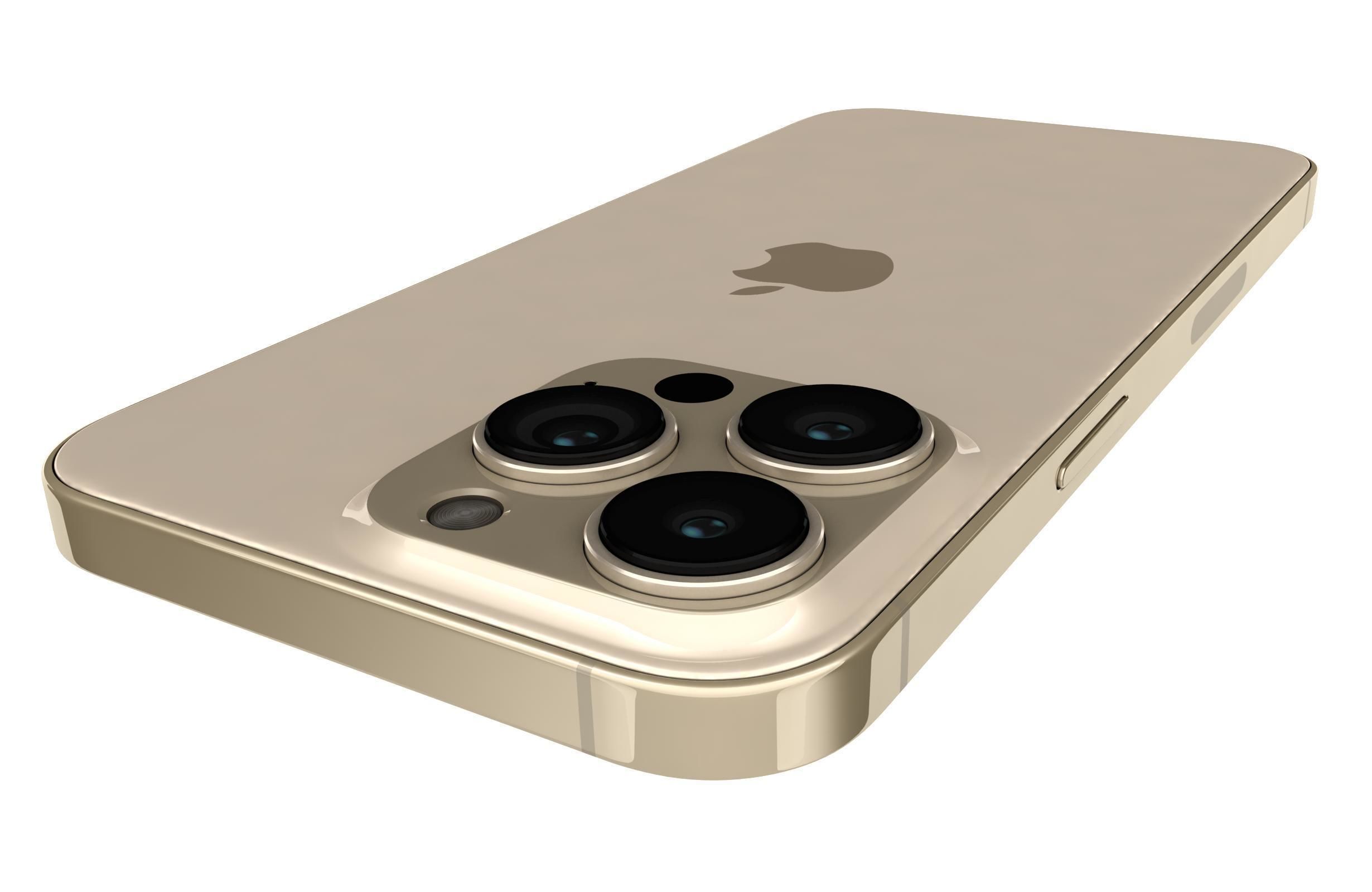 Apple iPhone 13 Pro Gold 3D model_15