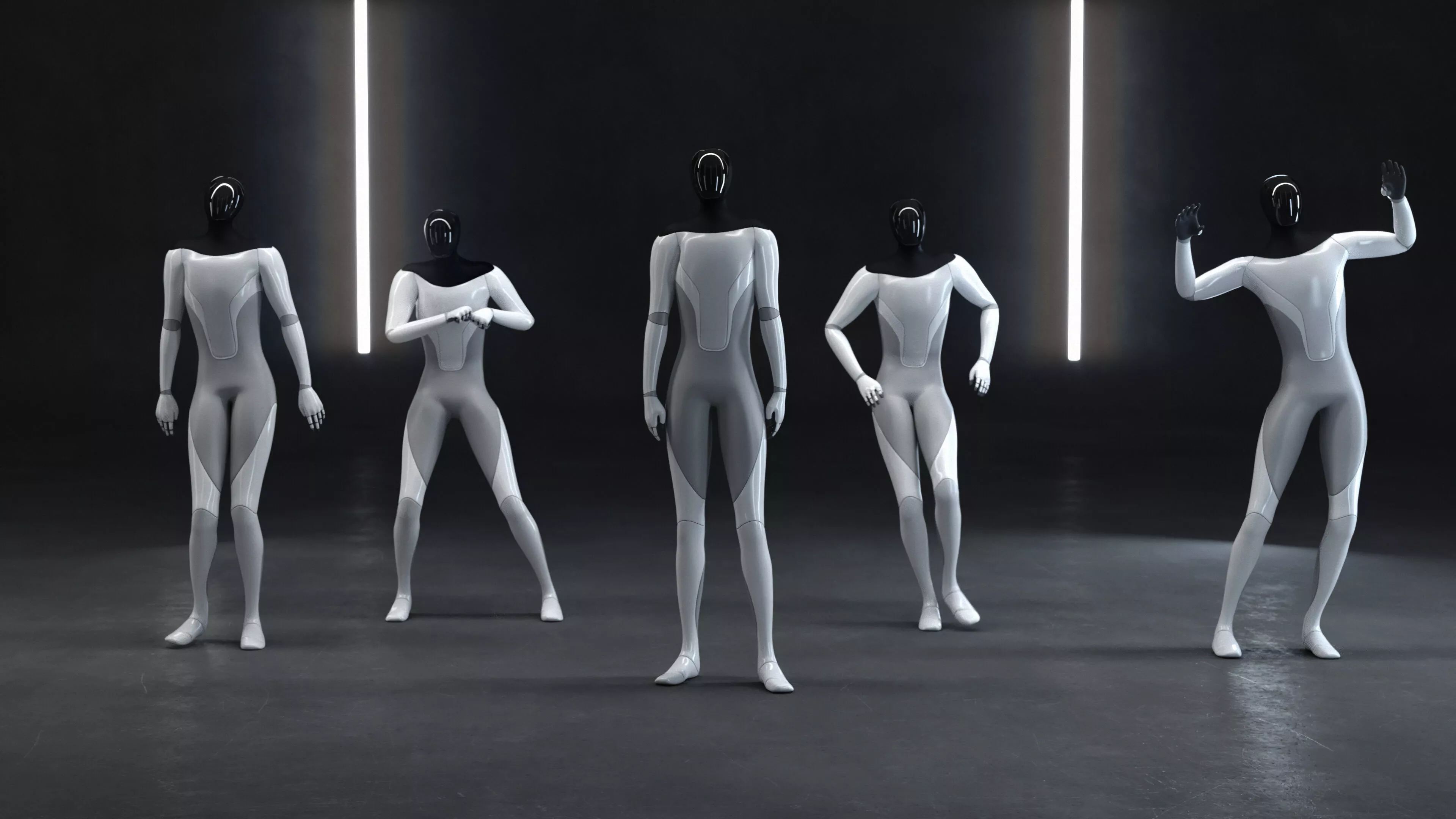 Tesla bot dancing 3D model