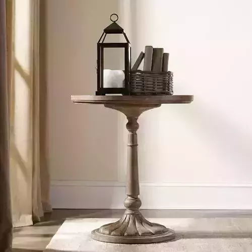 Corsica Wood Nightstand End Side Table - 2 Colour 3D model
