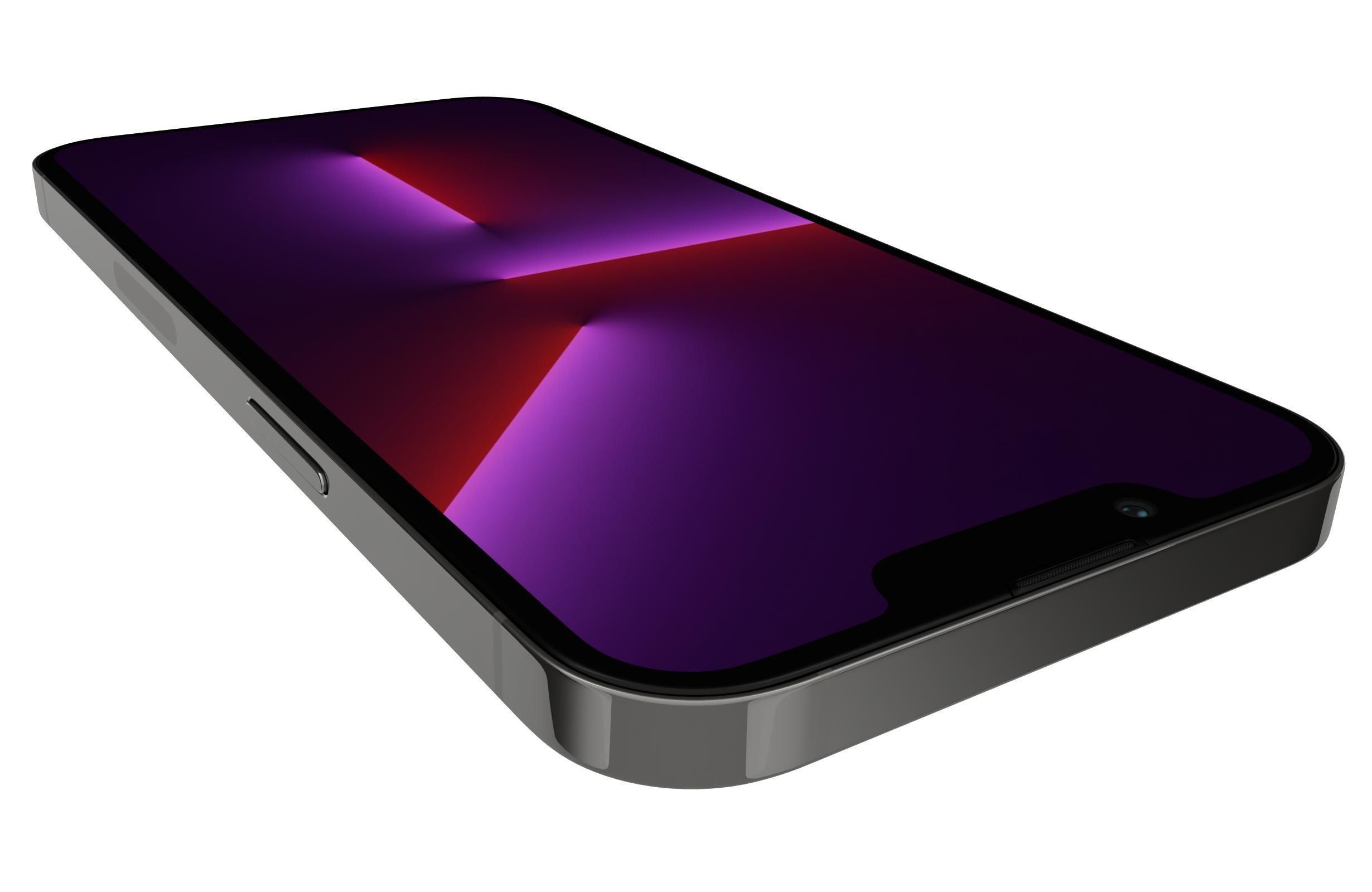 Apple iPhone 13 Pro Graphite 3D model_13