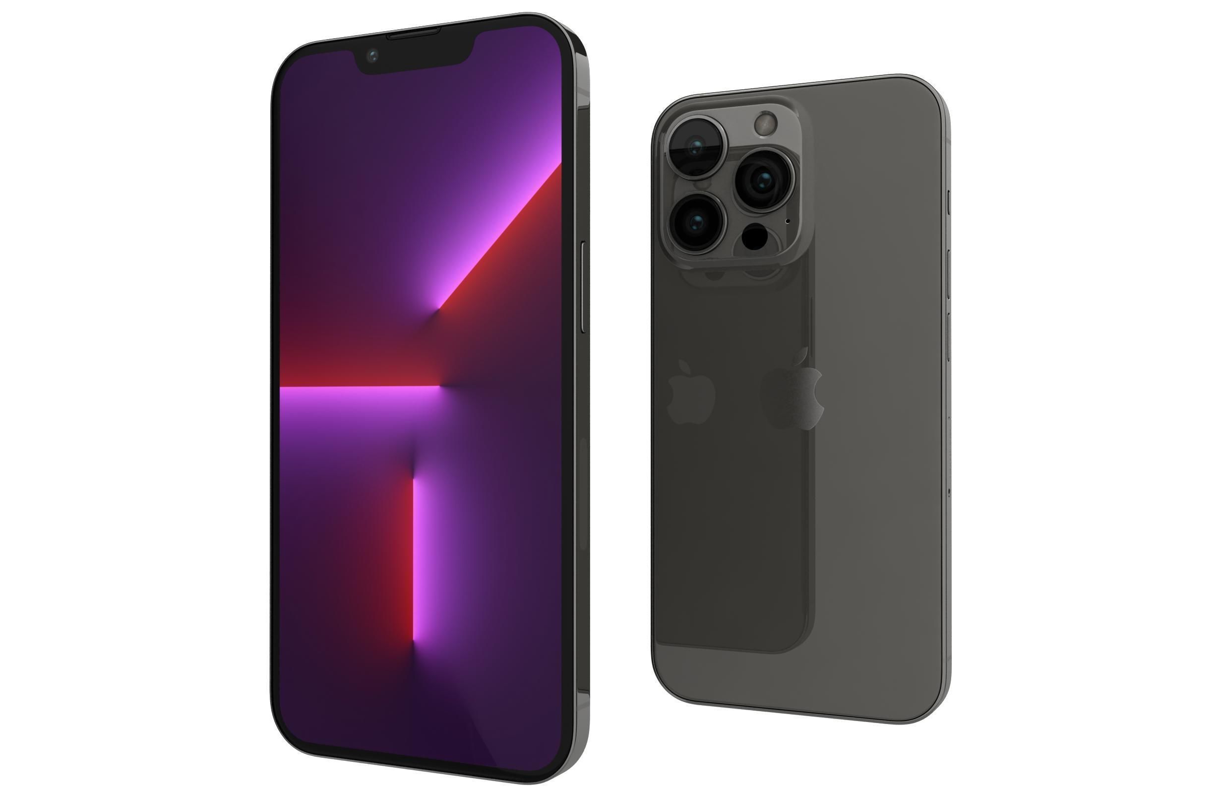 Apple iPhone 13 Pro Graphite 3D model_6