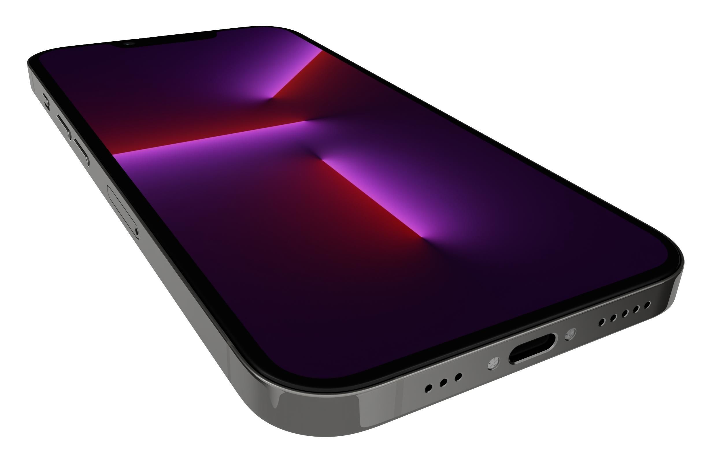 Apple iPhone 13 Pro Graphite 3D model_12