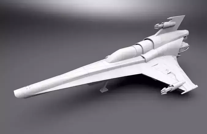 Colonial Viper Mk VII scale model 3D print model