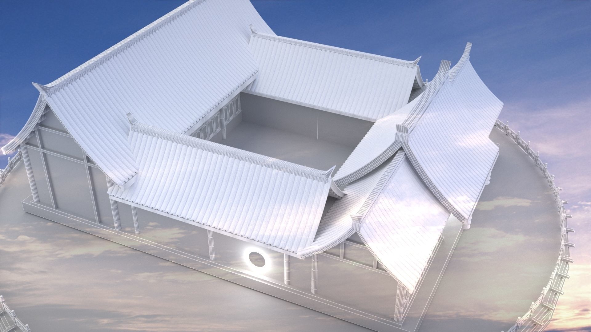 Chinese ancient  house   3D model_5