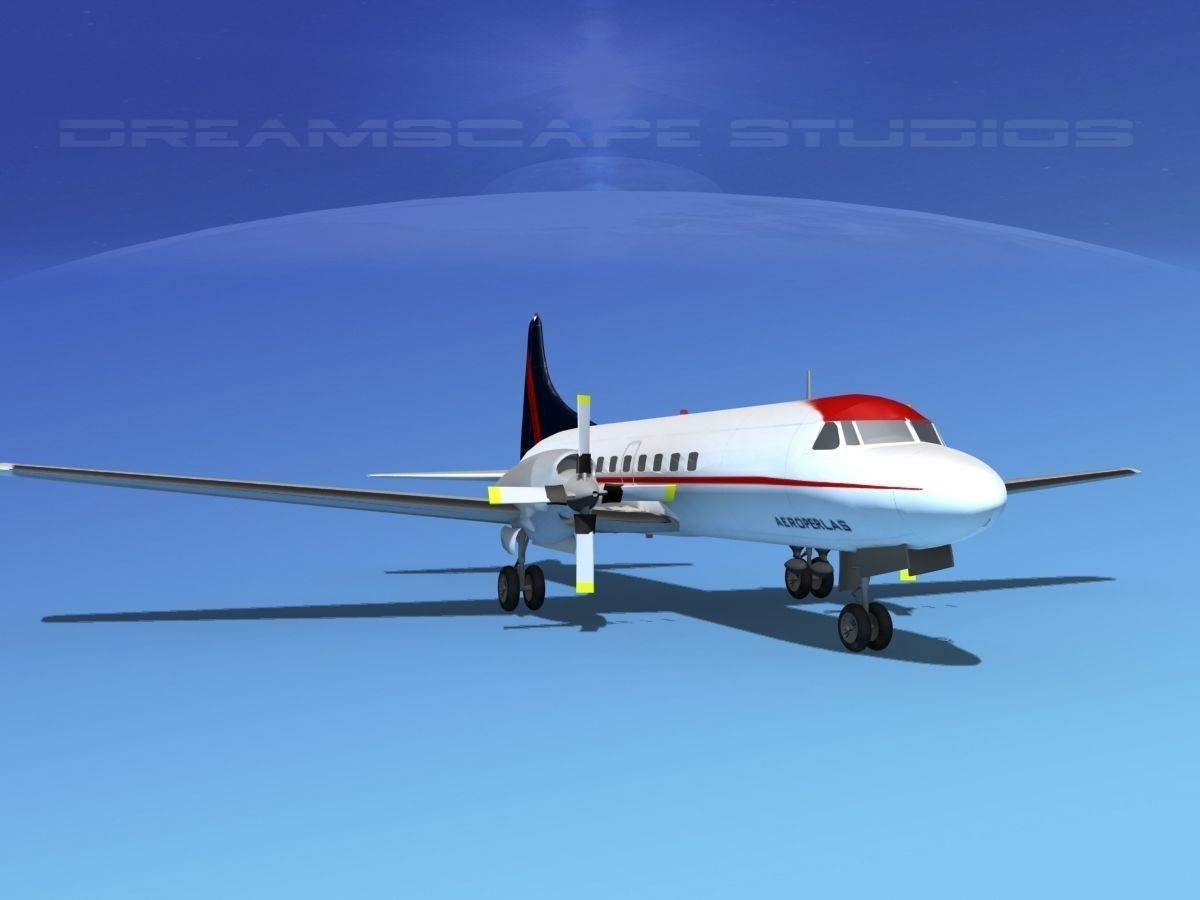 Convair CV-580 Aeroperlas 3D model_2