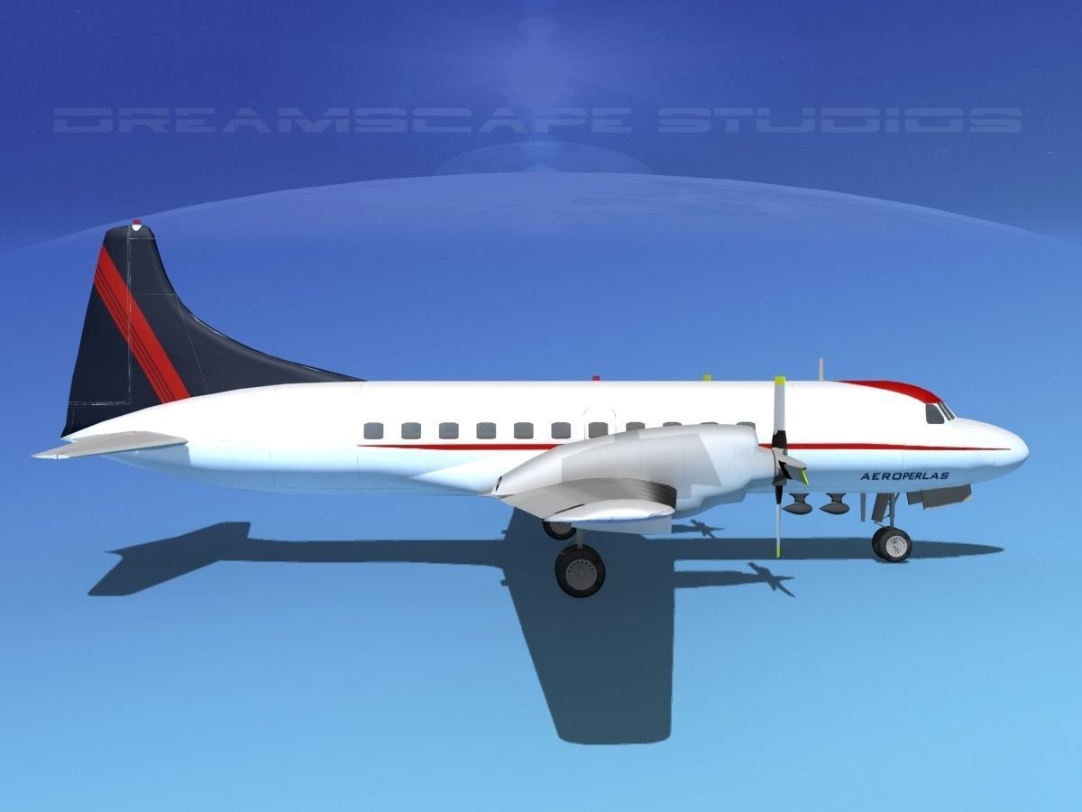 Convair CV-580 Aeroperlas 3D model_4