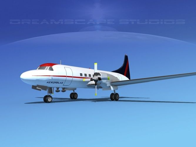 Convair CV-580 Aeroperlas 3D model