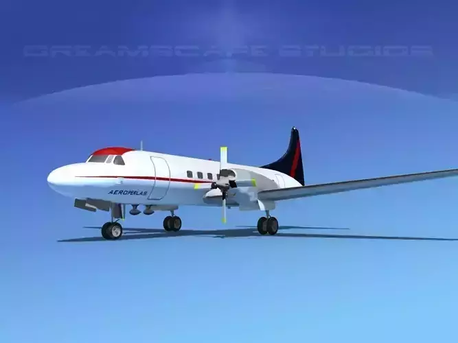 Convair CV-580 Aeroperlas 3D model
