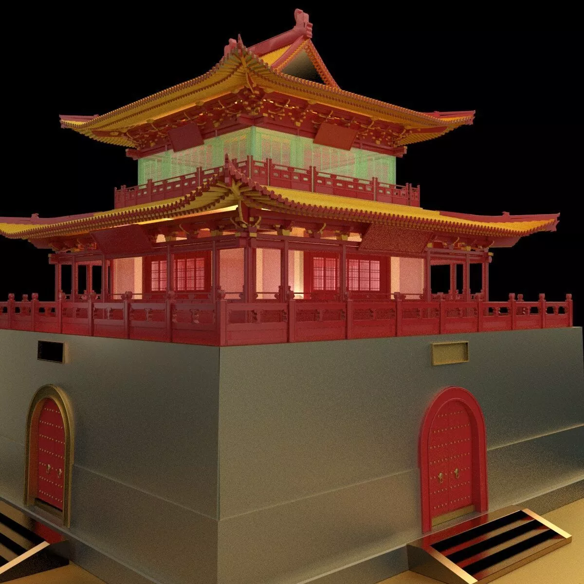 Chinese ancient house 3D model
