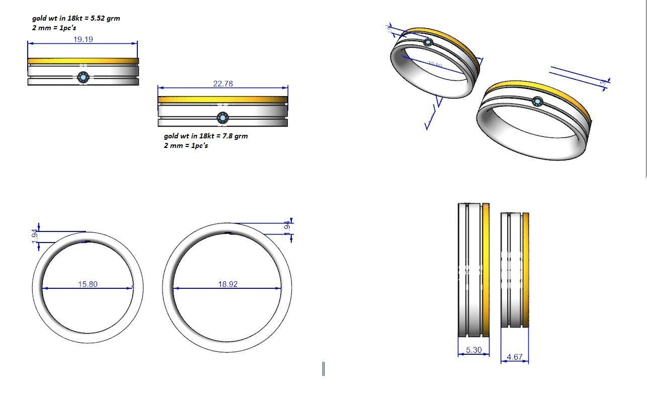 Band ring - 2113 3D print model_5