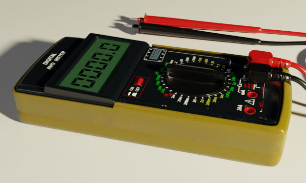 Digital AVO Meter 3D model_10