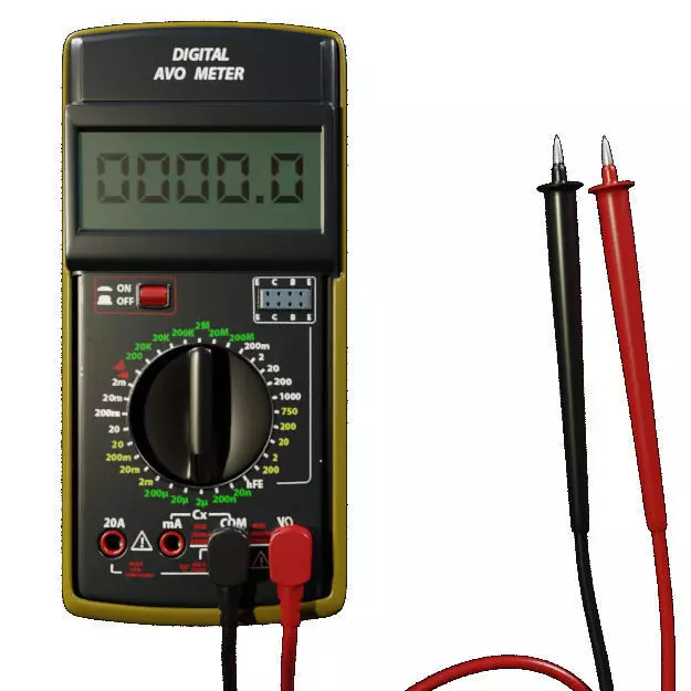 Digital AVO Meter 3D model_0