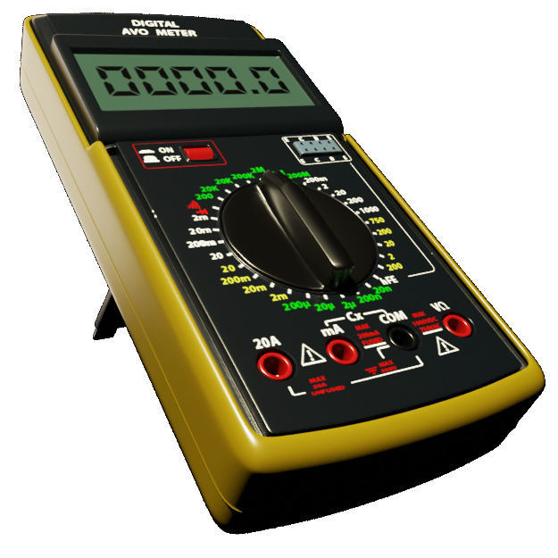 Digital AVO Meter 3D model_2