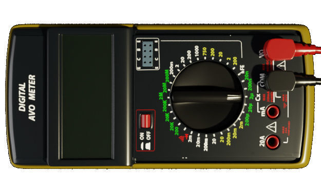 Digital AVO Meter 3D model_12