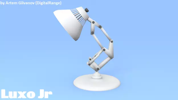 Luxo Jr Free low-poly 3D model_0