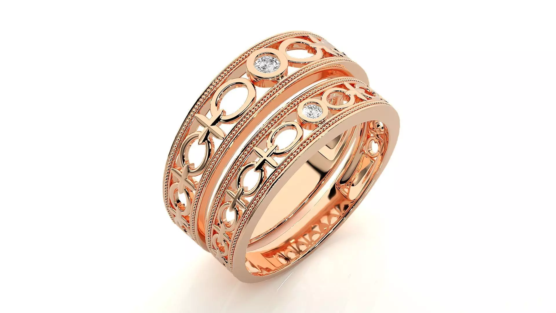 Band ring - ad 804 3D print model