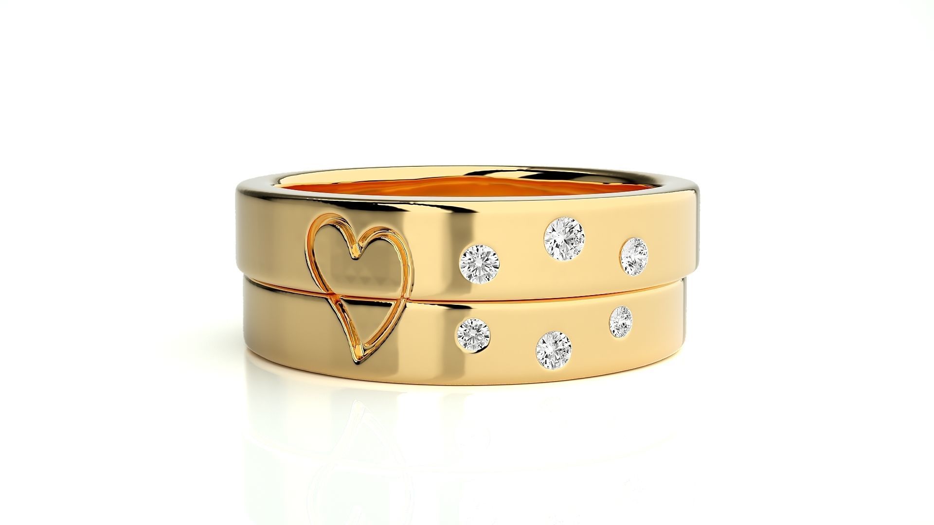 Band ring - ad  511 3D print model_10