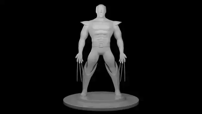Low poly Wolverine For gaming