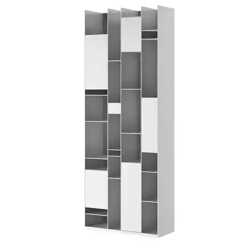 Random Box Bookcase with Doors by MDF Italia