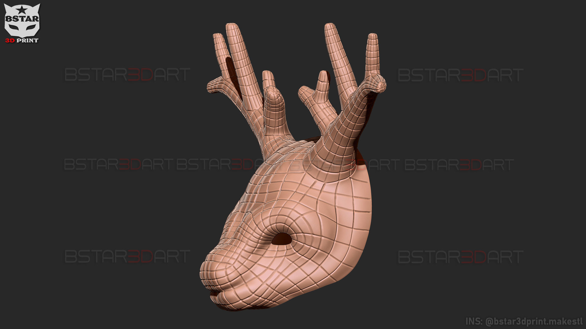 Squid Game Mask - Vip Deer Mask Cosplay 3D print model_22