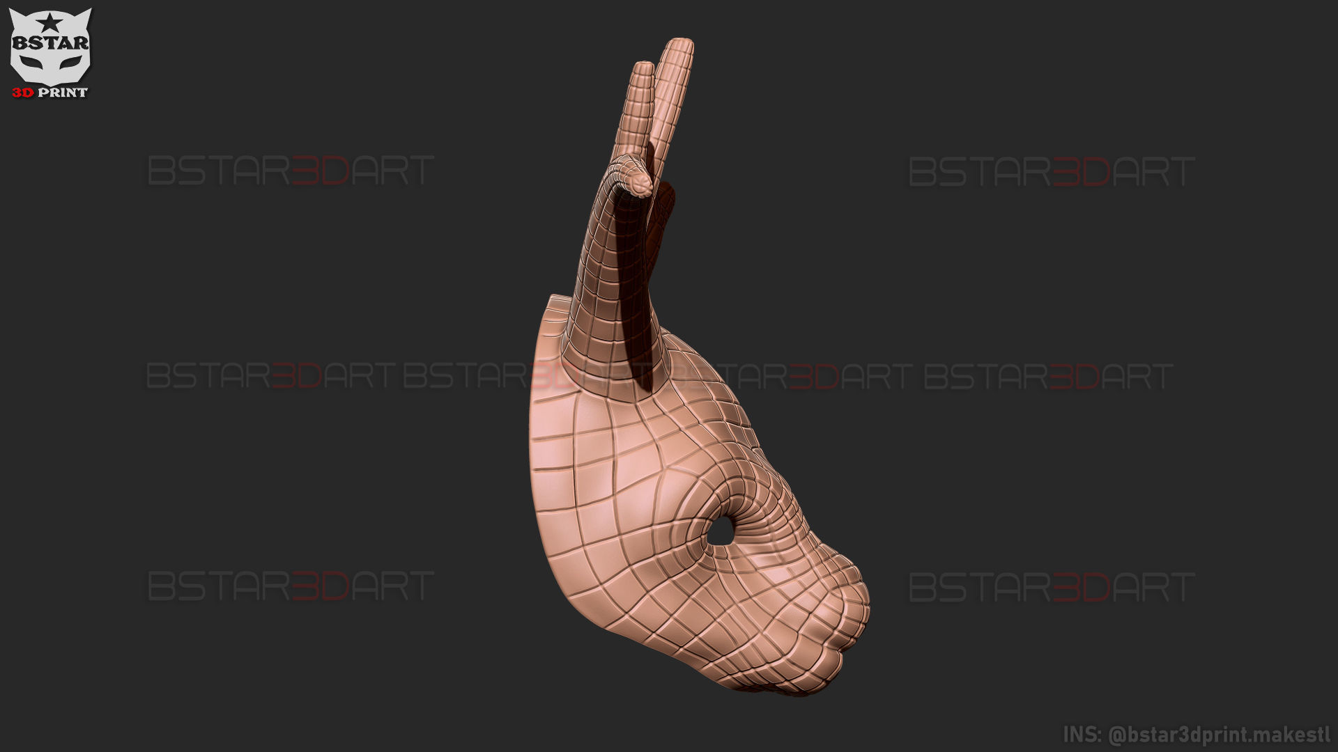 Squid Game Mask - Vip Deer Mask Cosplay 3D print model_27