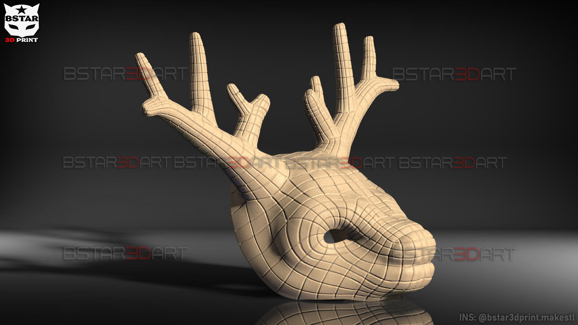 Squid Game Mask - Vip Deer Mask Cosplay 3D print model_21