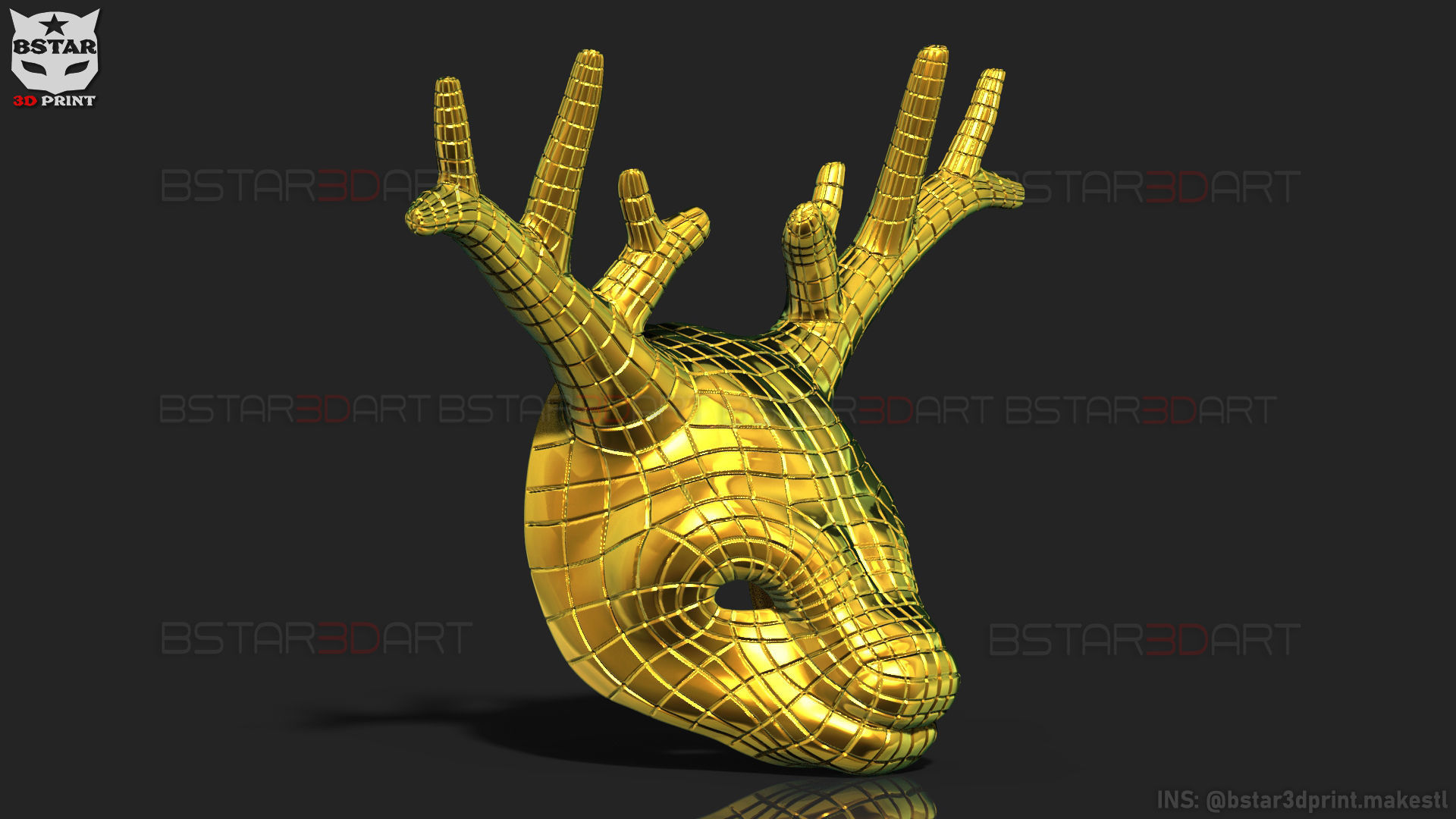 Squid Game Mask - Vip Deer Mask Cosplay 3D print model_12