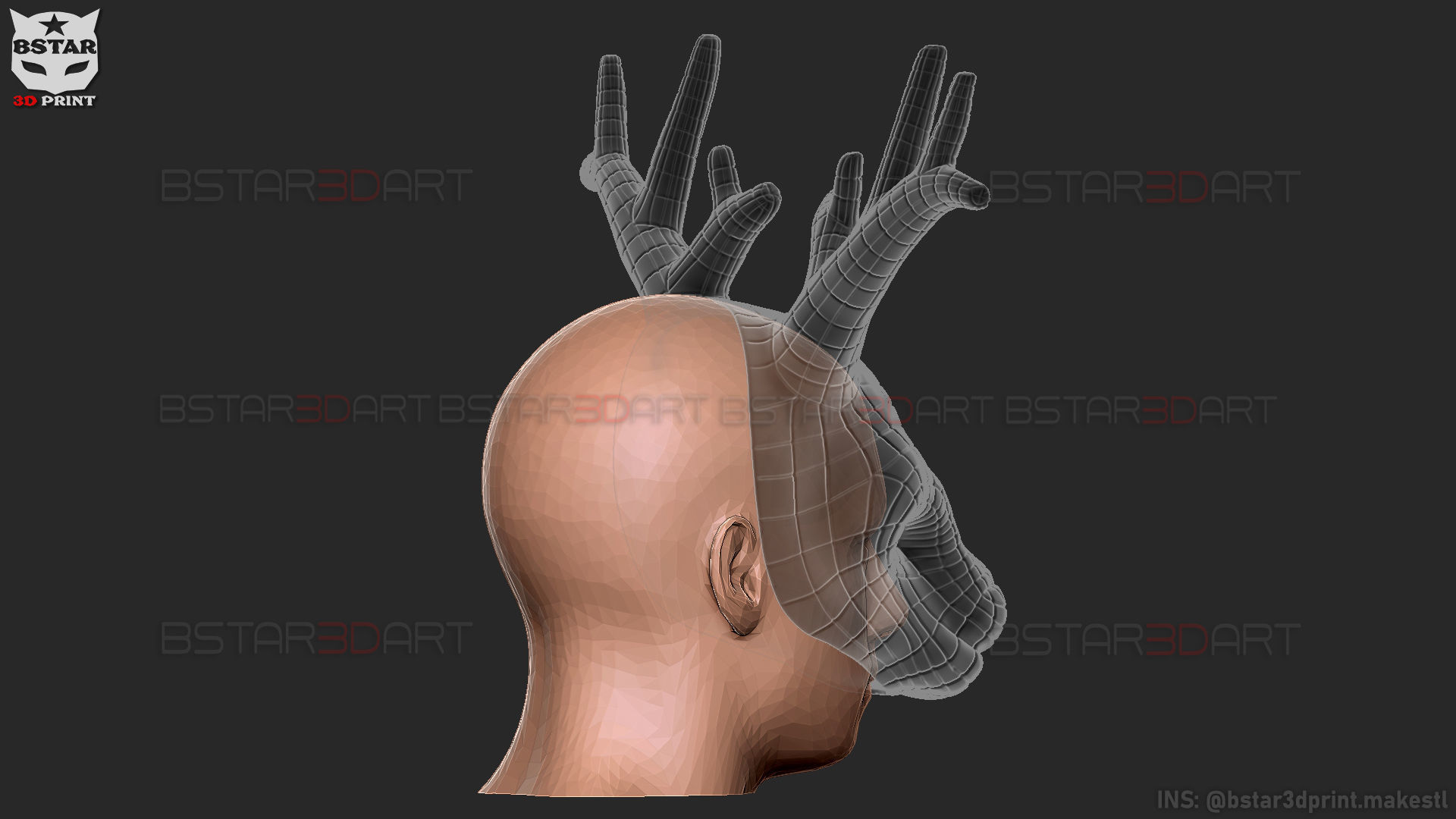 Squid Game Mask - Vip Deer Mask Cosplay 3D print model_18