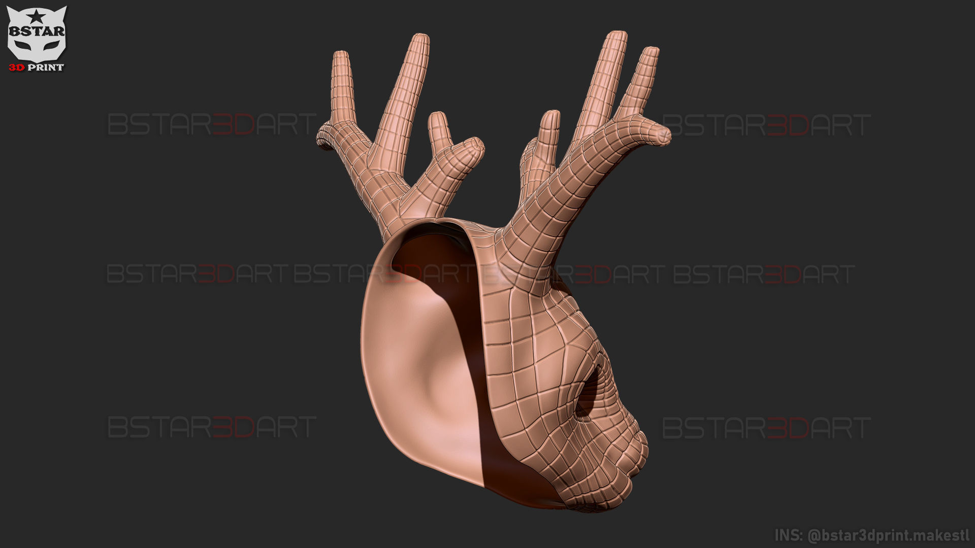 Squid Game Mask - Vip Deer Mask Cosplay 3D print model_26