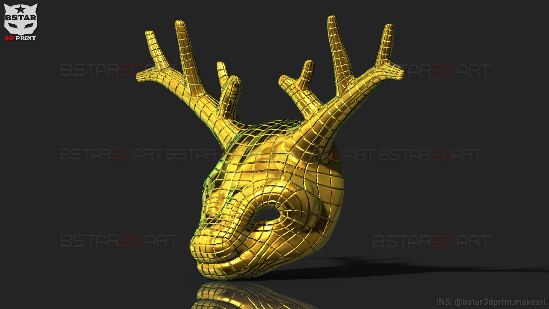 Squid Game Mask - Vip Deer Mask Cosplay 3D print model_10