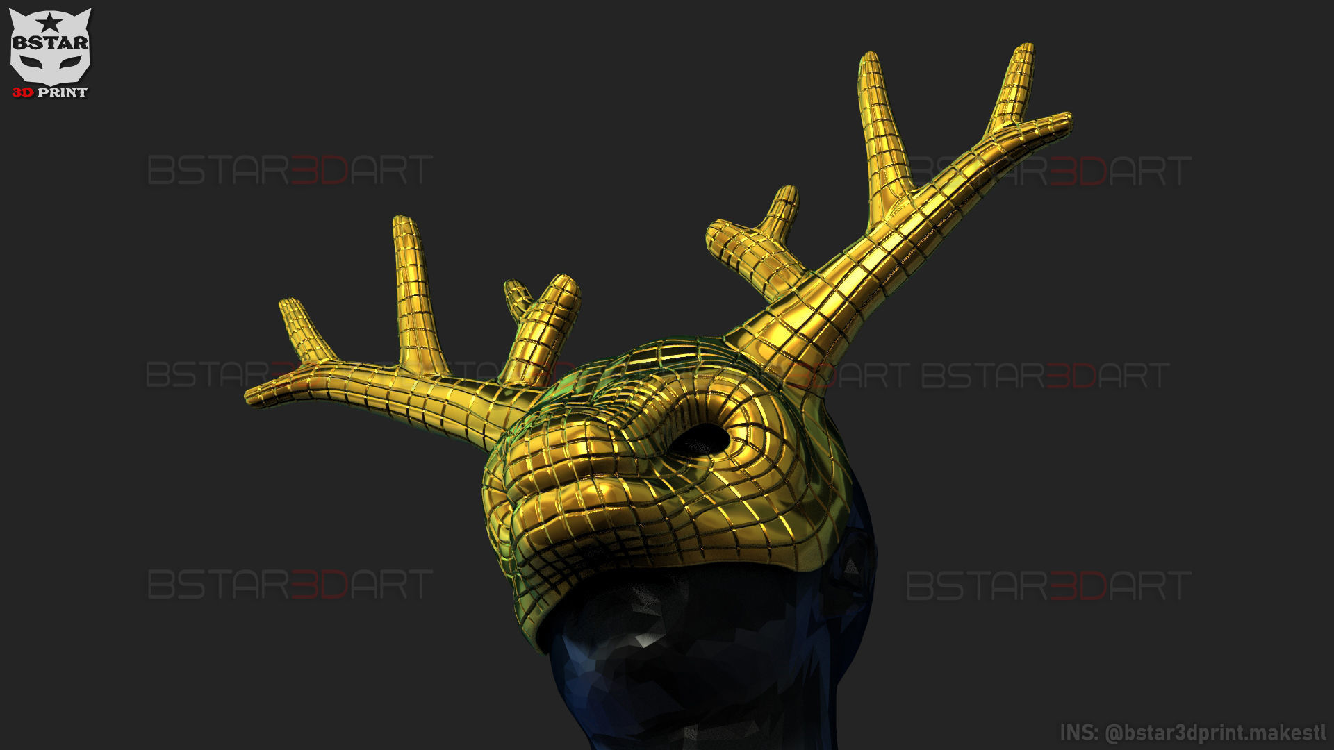 Squid Game Mask - Vip Deer Mask Cosplay 3D print model_13
