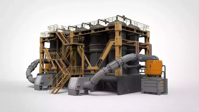 sci-fi storage tank 3D model