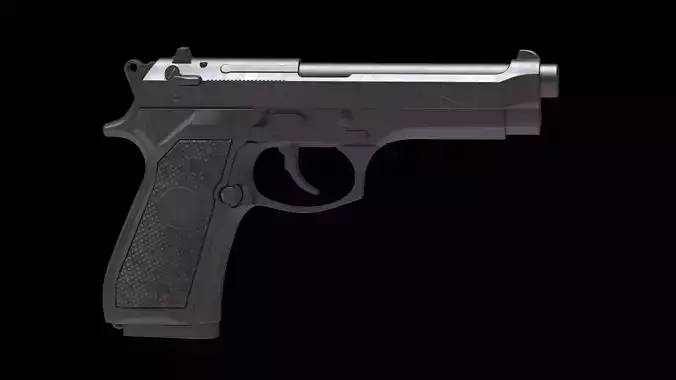 Beretta 92 Low Poly