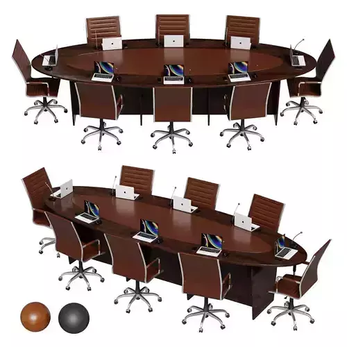 Conference table and armchair 02