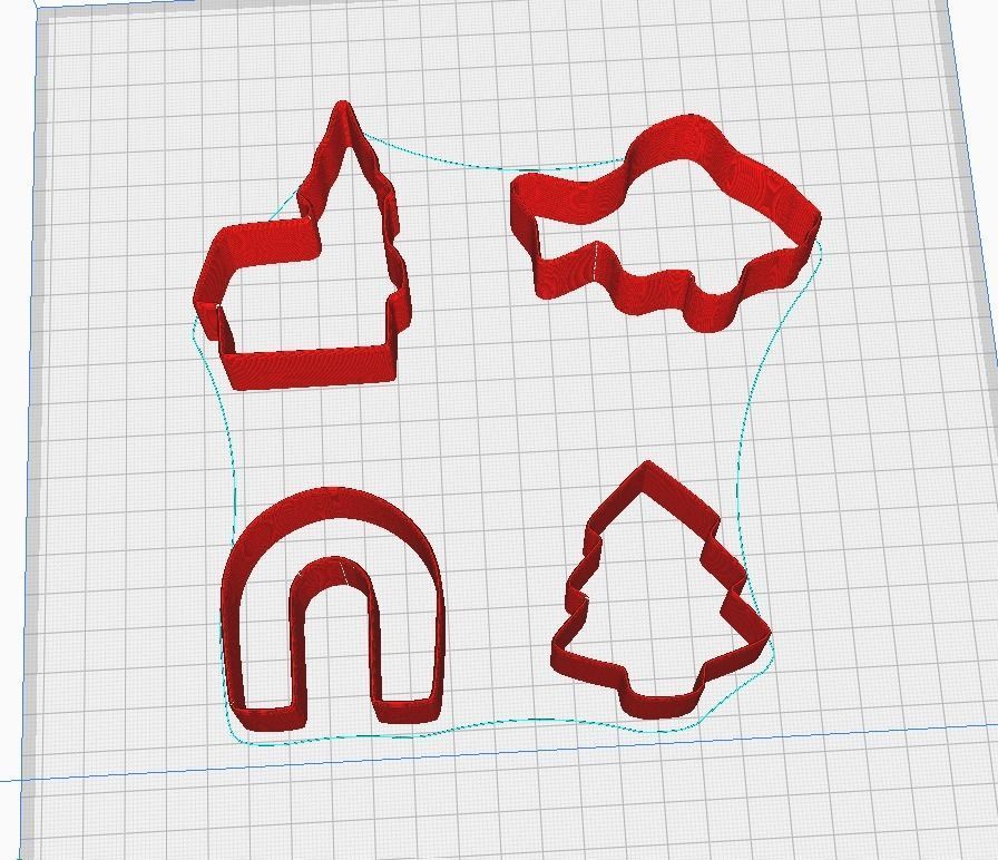 Christmas Baking Forms 3D print model_5